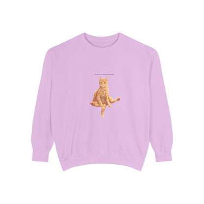I Don't Do Mornings Cosy Ginger Cat Sweatshirt | Cat Lover Crewneck