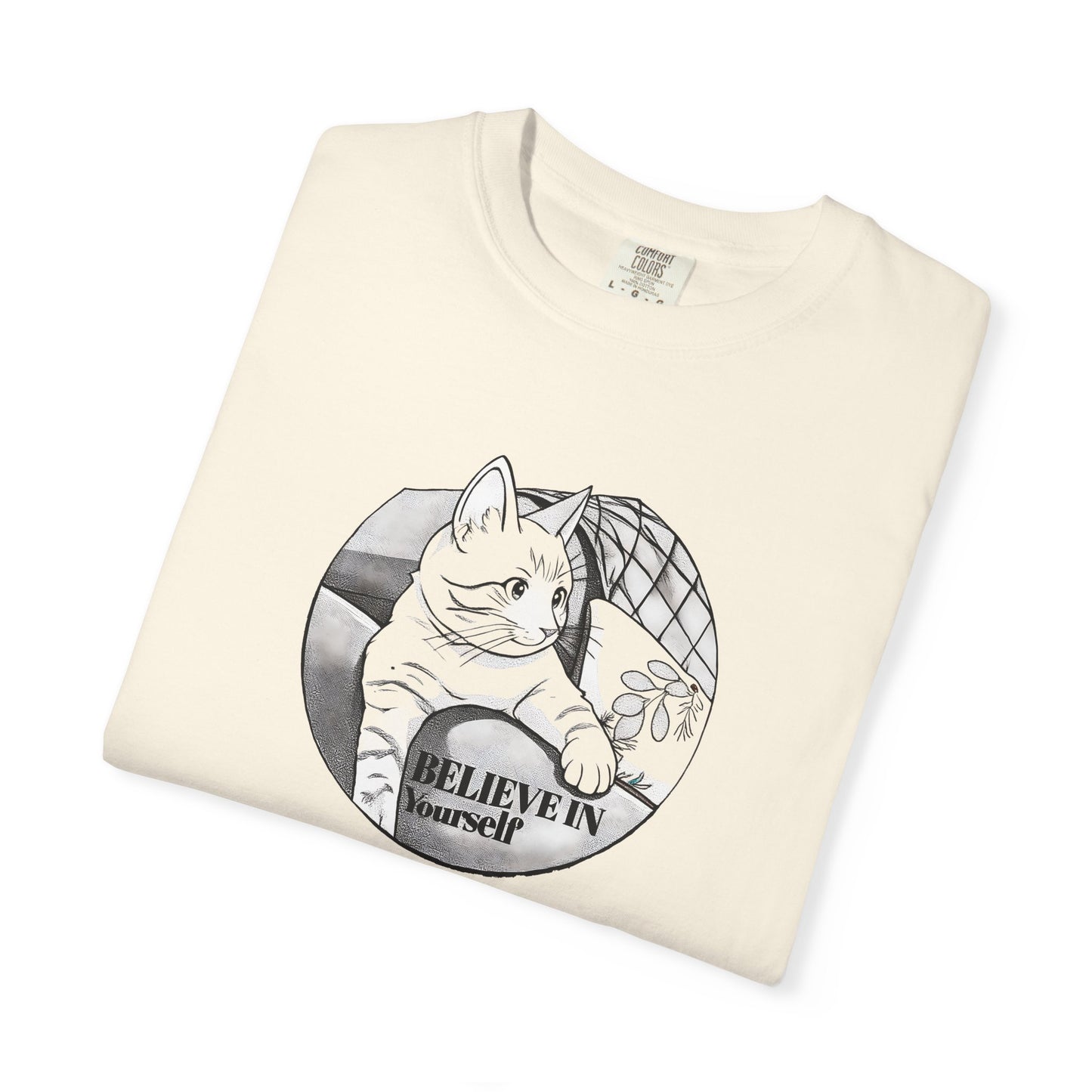 Believe in Spikes – Cat Volleyball Graphic Tee
