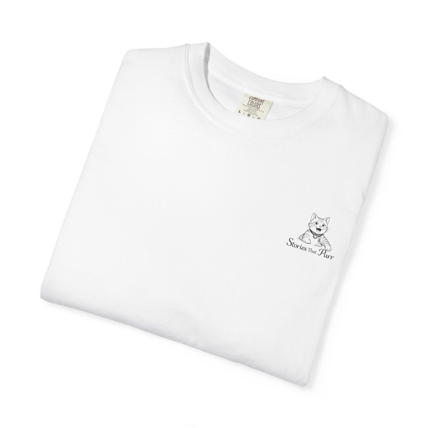 Cat Cuddle T-Shirt Illustrated Cat Hug Graphic Tee