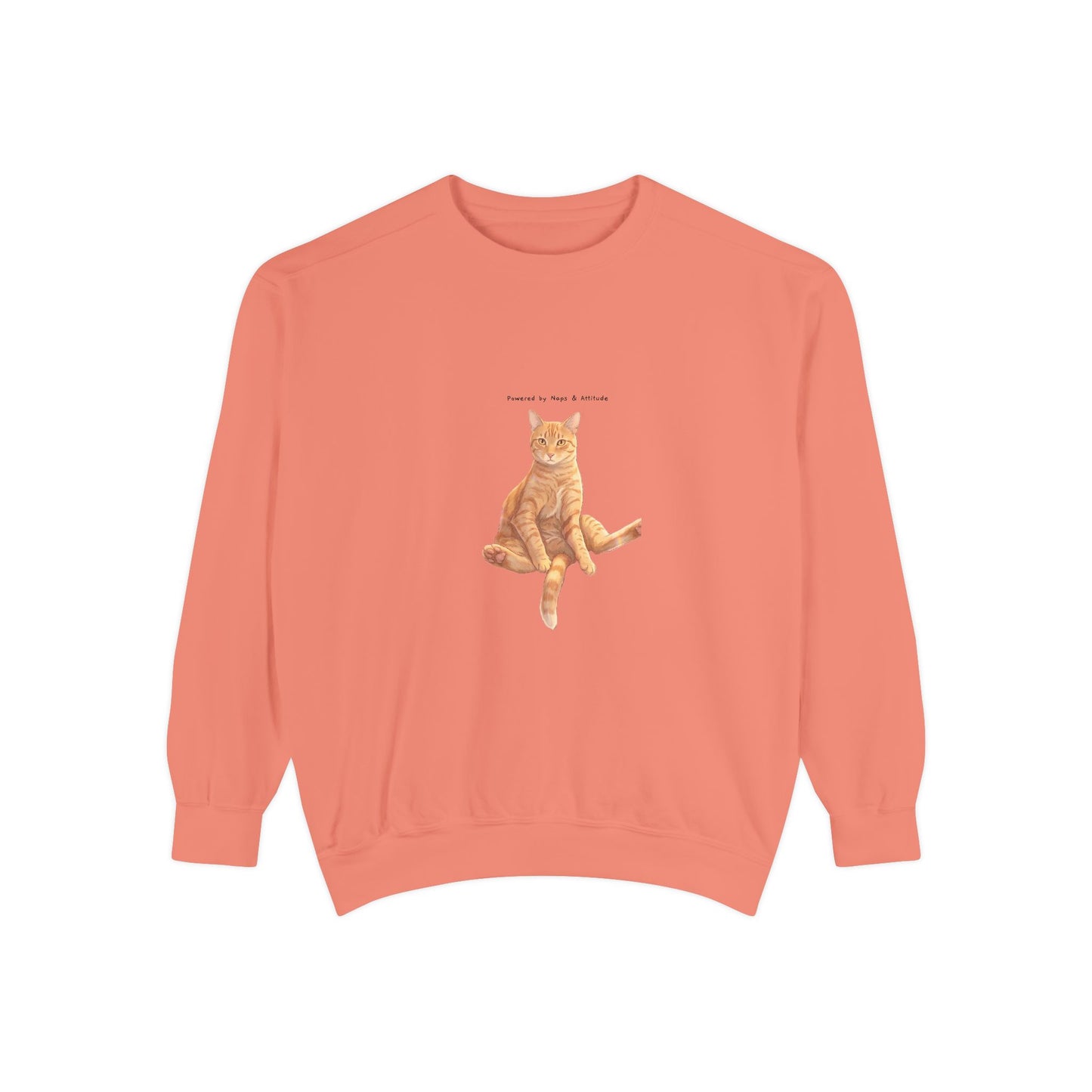 I Don't Do Mornings Cosy Ginger Cat Sweatshirt | Cat Lover Crewneck