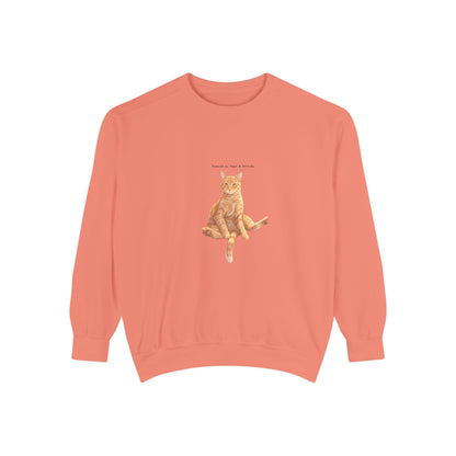 I Don't Do Mornings Cosy Ginger Cat Sweatshirt | Cat Lover Crewneck