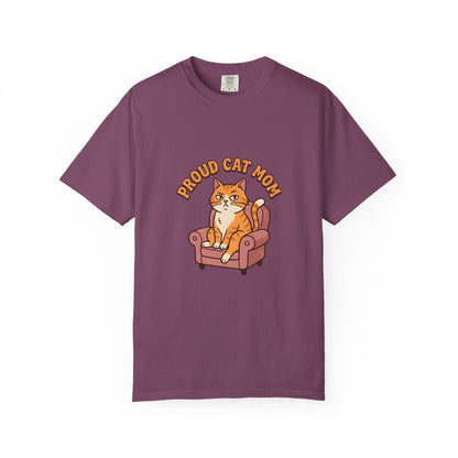 Proud Cat Mom Shirt, Funny Ginger Cat Tee, Cat Mom Gift, Orange Tabby Cat Lover Shirt, Cat Mom Birthday Gift, Cute Cat Graphic Tee