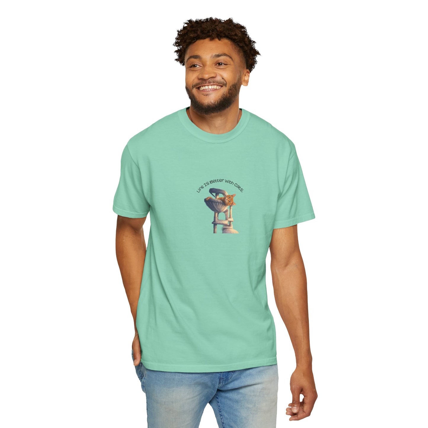 Life Is Better With Cats T-Shirt Cat Lover Graphic Tee