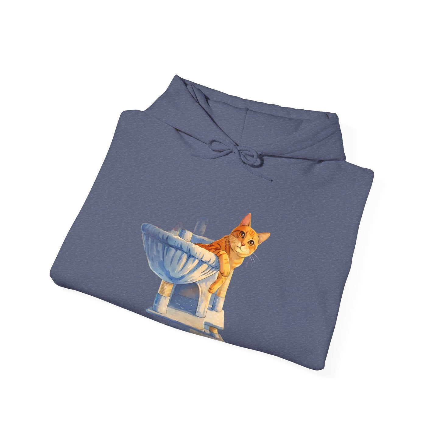 Cute Kitten in Sink Hoodie Whimsical Cat Pullover | Cat Lover Gift | Unisex