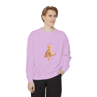 I Don't Do Mornings Cosy Ginger Cat Sweatshirt | Cat Lover Crewneck