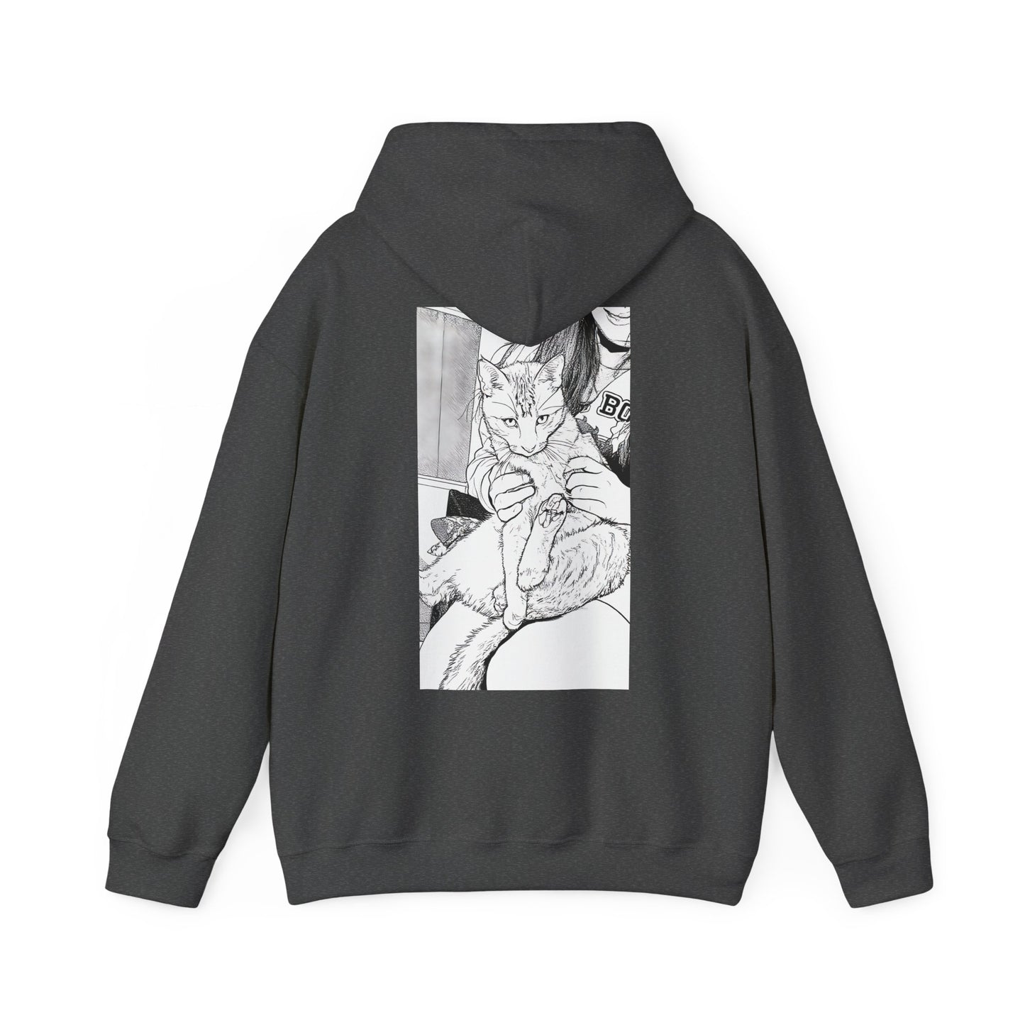 Cosy Cat Portrait Hoodie Sketch Cat Pullover | Cat Lover Gift | Unisex