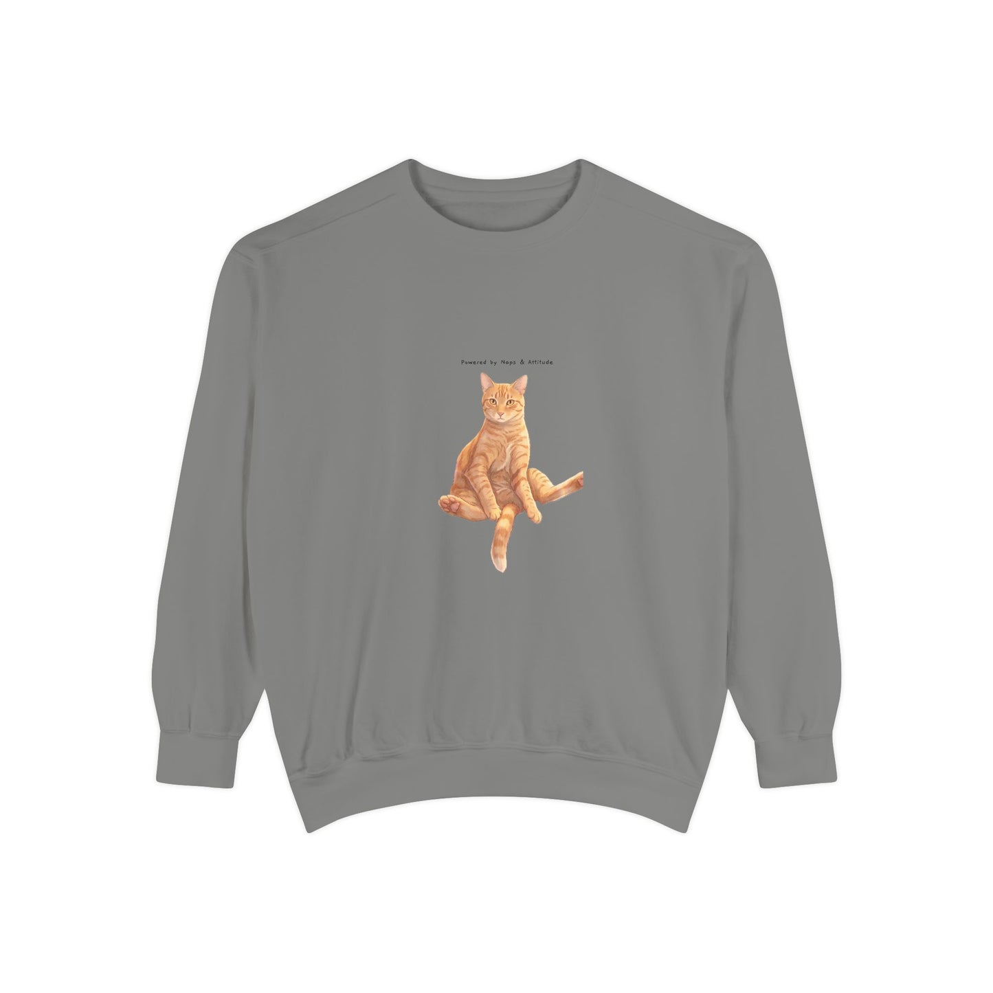 I Don't Do Mornings Cosy Ginger Cat Sweatshirt | Cat Lover Crewneck