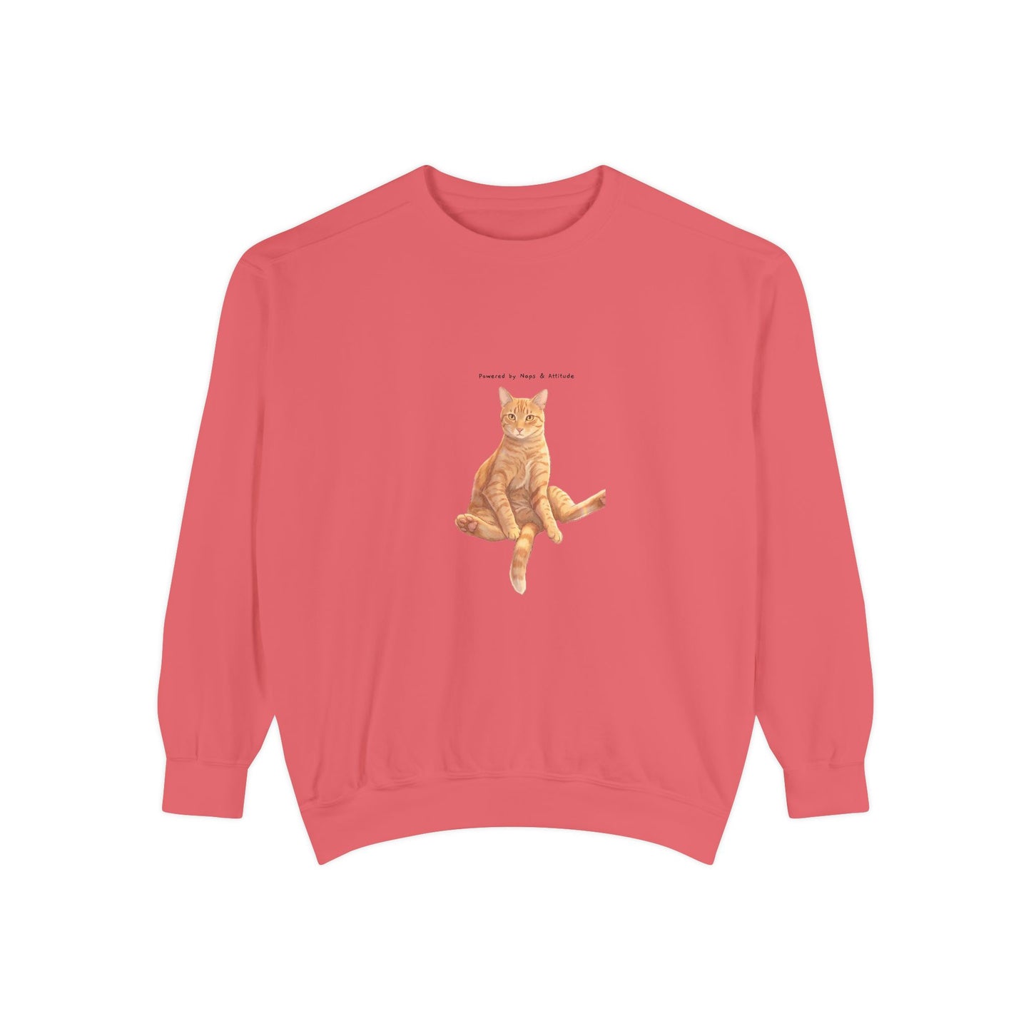 I Don't Do Mornings Cosy Ginger Cat Sweatshirt | Cat Lover Crewneck