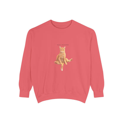 I Don't Do Mornings Cosy Ginger Cat Sweatshirt | Cat Lover Crewneck