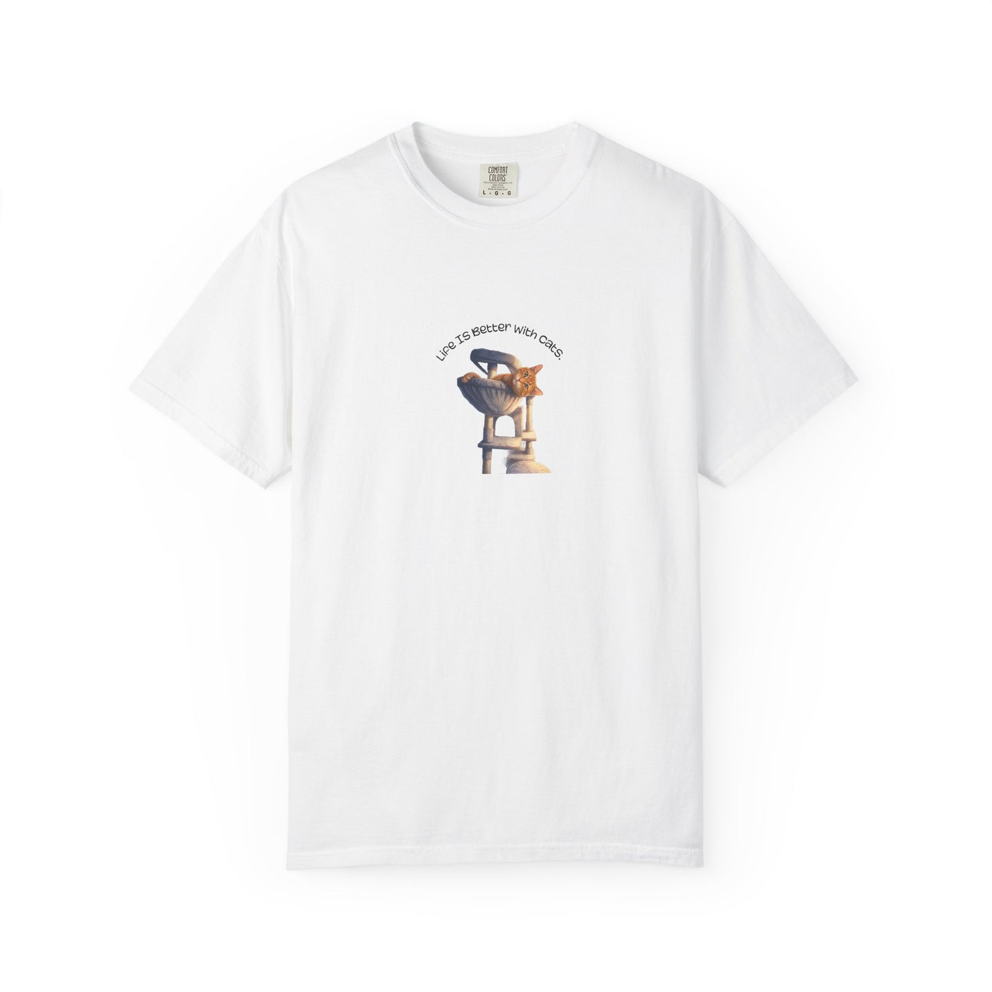 Life Is Better With Cats T-Shirt Cat Lover Graphic Tee