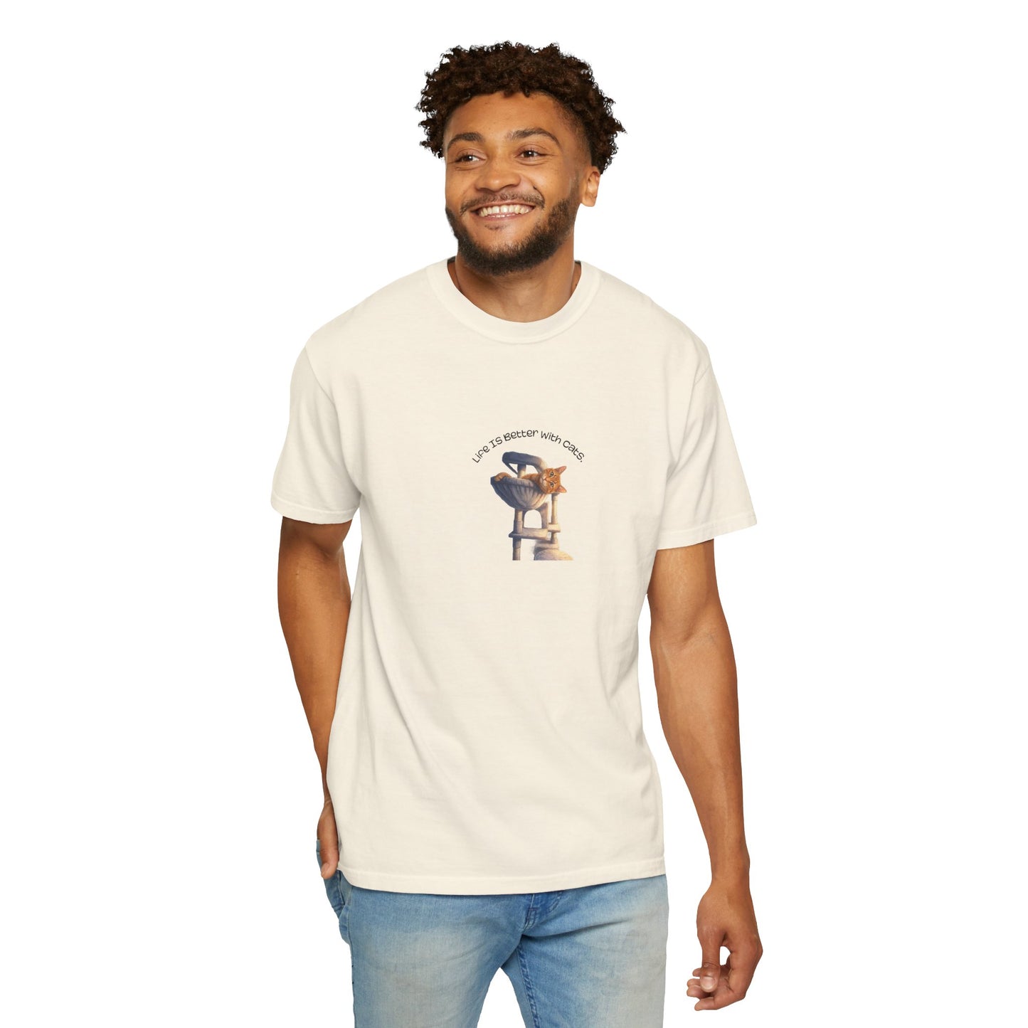 Life Is Better With Cats T-Shirt Cat Lover Graphic Tee