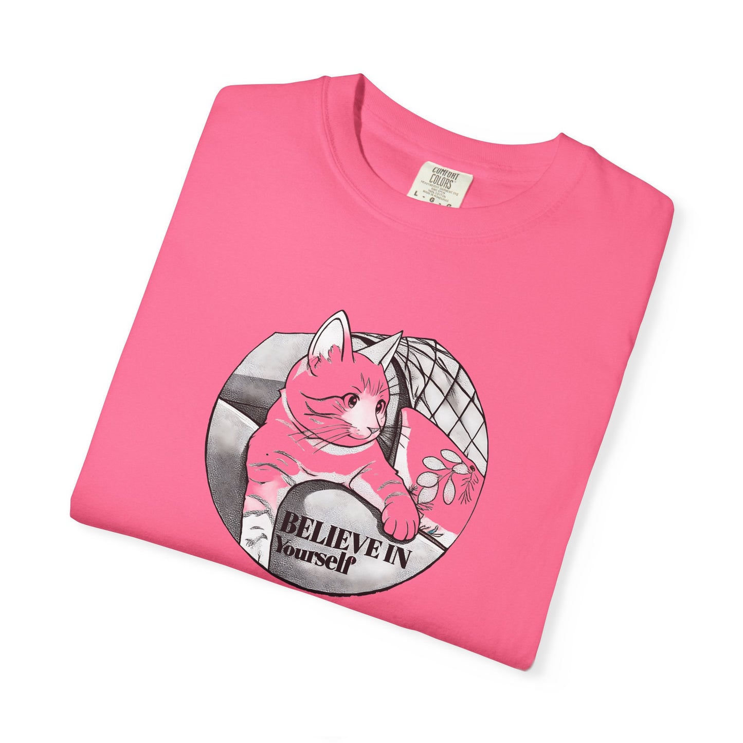 Believe in Spikes – Cat Volleyball Graphic Tee