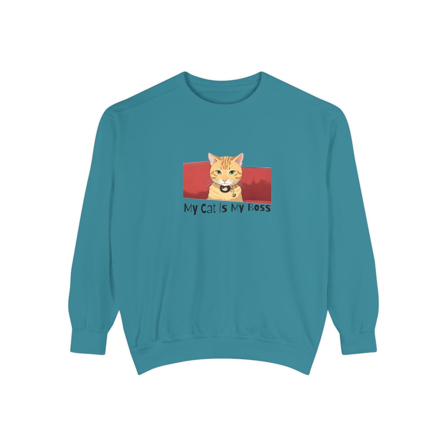 My Cat Is My Boss - Garment Dyed Cotton Blend