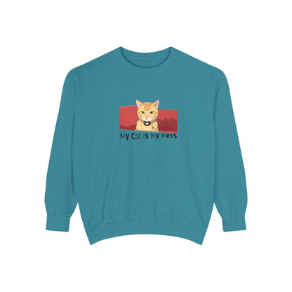 My Cat Is My Boss - Garment Dyed Cotton Blend