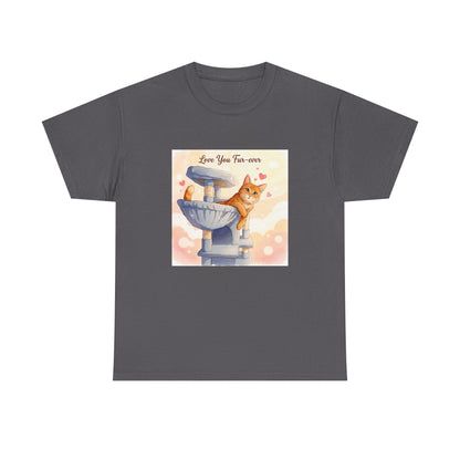 Love You Fur-Ever Cute Cat T-Shirt | Cat Mum Gift | Kawaii Cat Tee