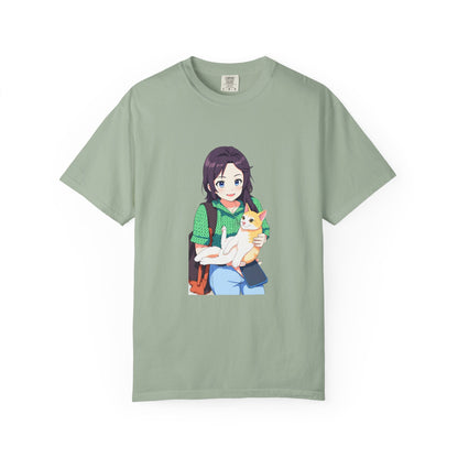 Forever Together Girl & Cat Graphic Tee | Cute Cat Lover T-Shirt