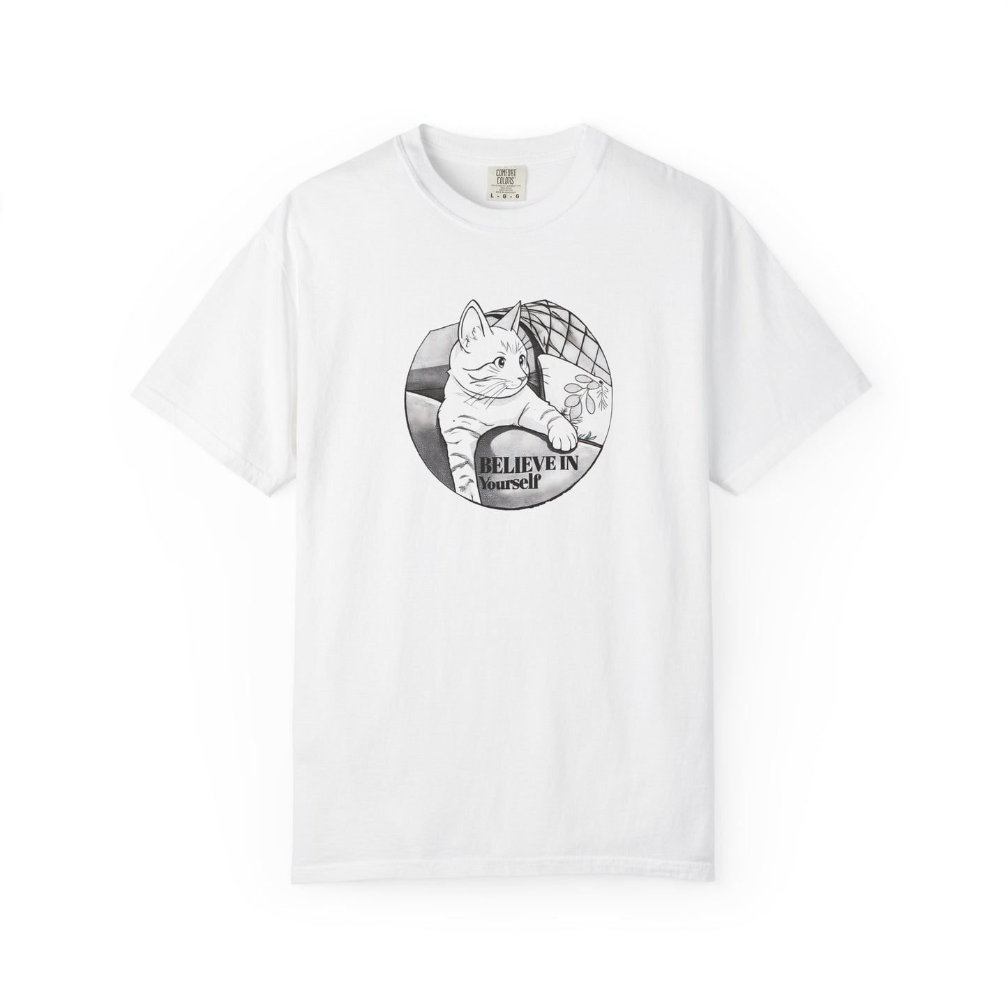 Believe in Spikes – Cat Volleyball Graphic Tee