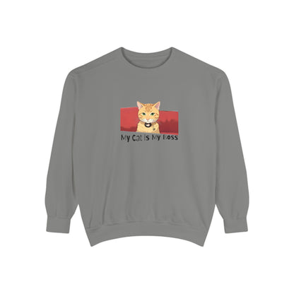 My Cat Is My Boss - Garment Dyed Cotton Blend